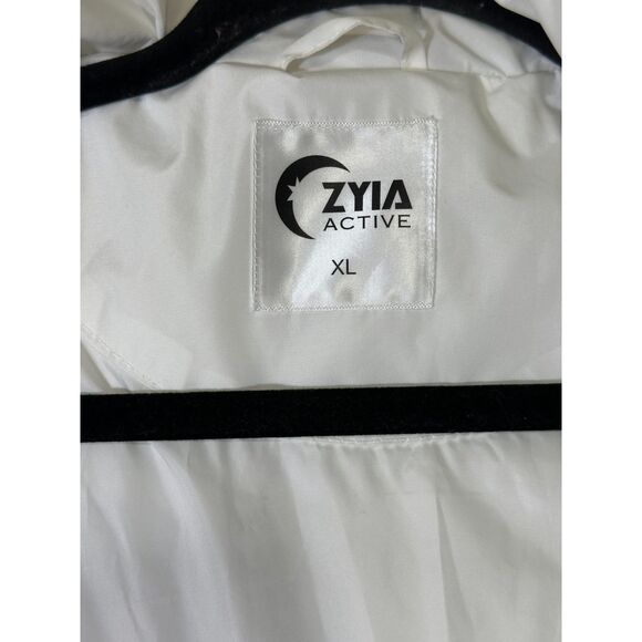 Zyia Women's Country Sport White Aspen Puffer Jacket with Removeable Hood SZ XL - Picture 3 of 5